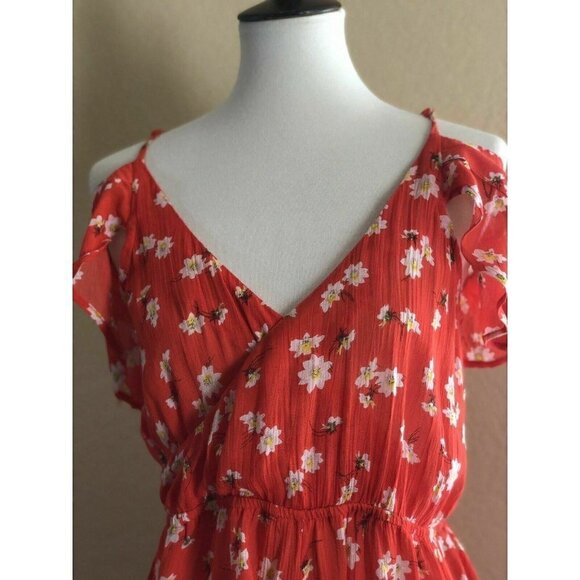 TOPSHOP Womens Daisy Floral Print Romper Size 8-10 - Picture 5 of 9